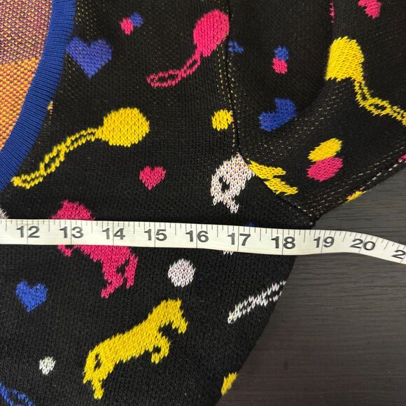 Elhoffer Cardigan Womens Medium Luna Looney Witch Crop Sweater Costume Cosplay - Picture 8 of 10